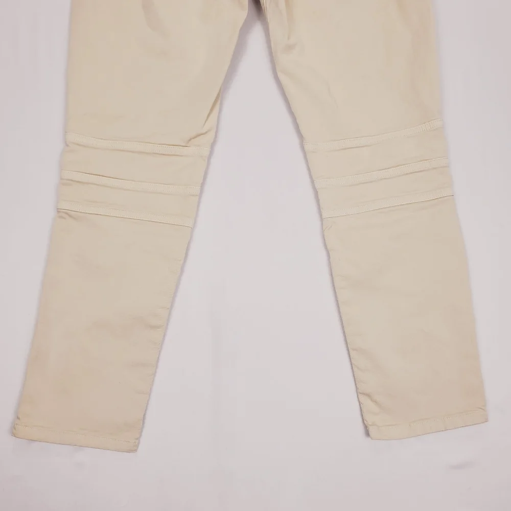 Zara Kahki Moto Pants Size 12 - Picture 16 of 16